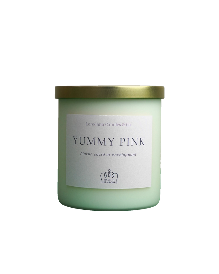 Translation missing: fr.Bougie Yummy Pink en pot de verre, Loredana Candles