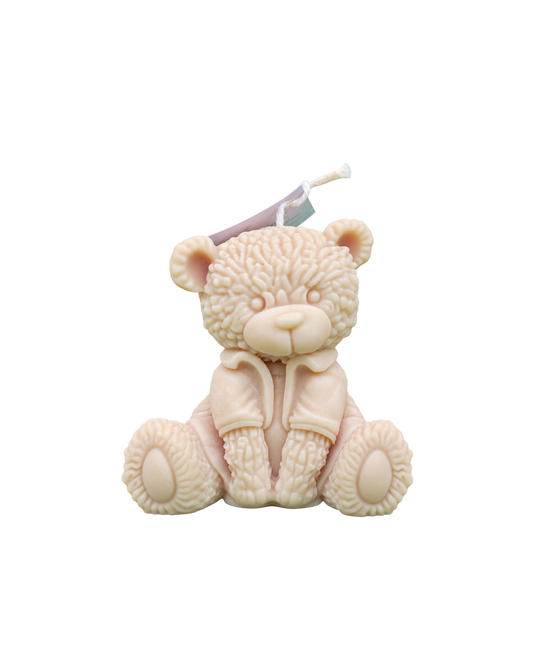 Translation missing: fr.Ours tricot — Ivoire, bougie sculptée artisanale Loredana Candles