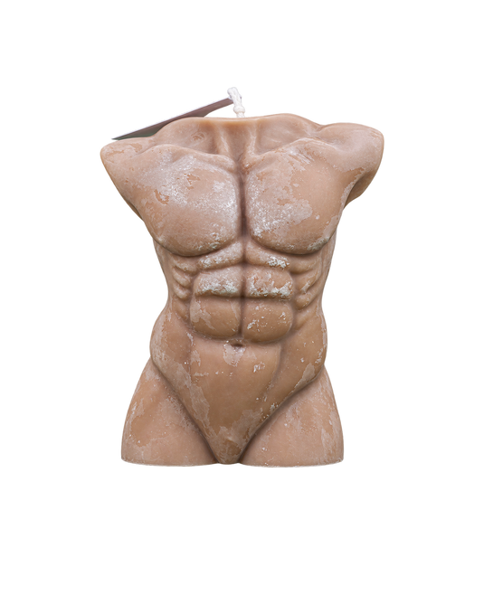 Translation missing: fr.Buste masculin — buste masculin sculpté, cire terracotta, bougie artisanale Loredana Candles