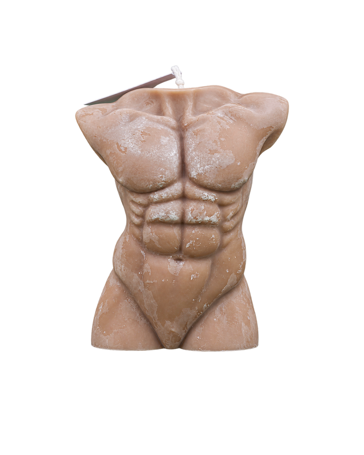 Translation missing: fr.Buste masculin — buste masculin sculpté, cire terracotta, bougie artisanale Loredana Candles