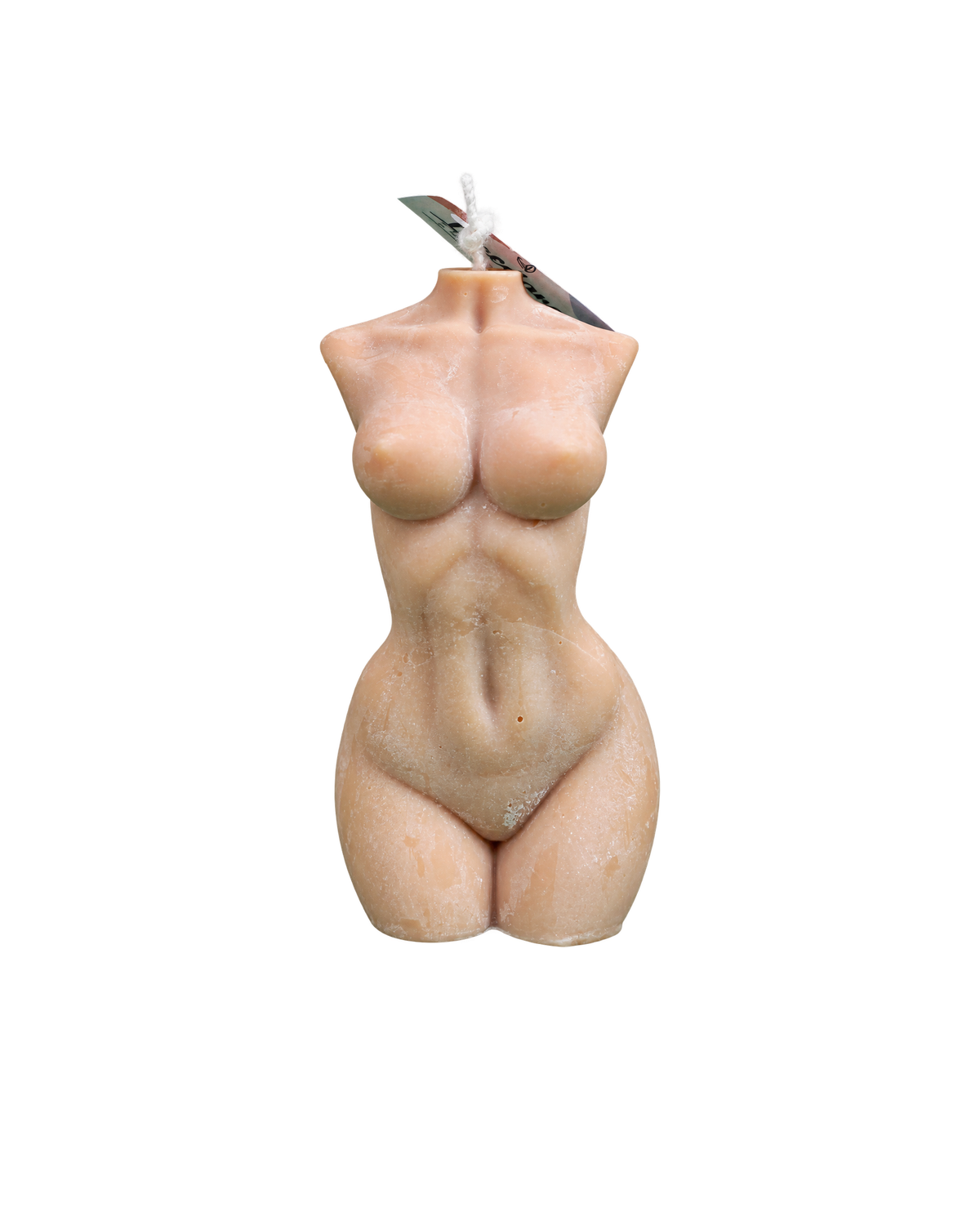 Translation missing: fr.Buste Vénus — buste féminin élancé sculpté, cire nude, bougie artisanale Loredana Candles