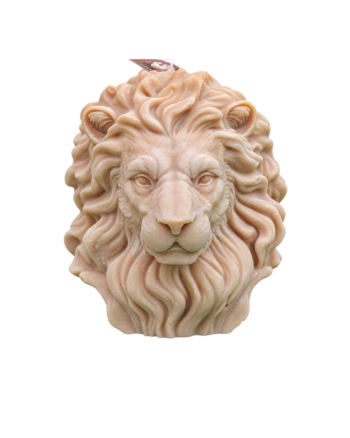 Translation missing: fr.Lion — Sable — tête de lion sculptée, cire sable, bougie artisanale Loredana Candles