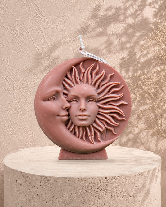 Translation missing: fr.Soleil et Lune — Terracotta en situation, Loredana Candles