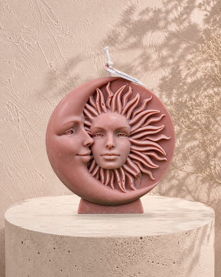 Translation missing: fr.Soleil et Lune — Terracotta en situation, Loredana Candles