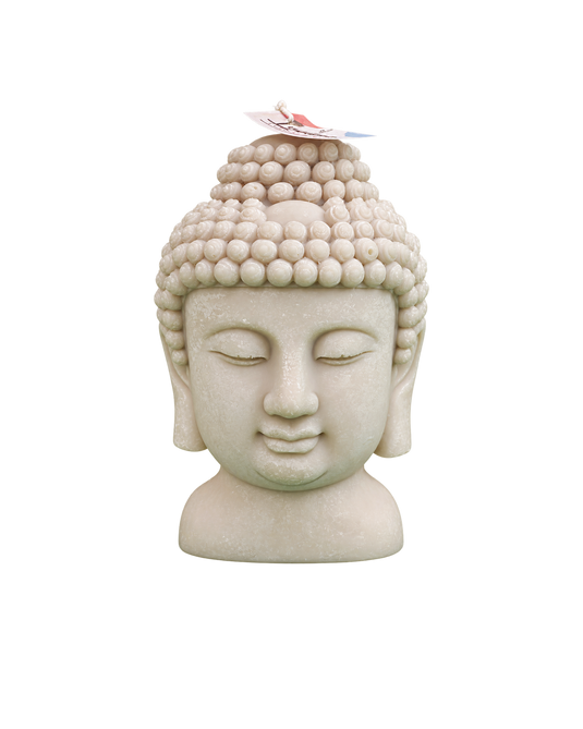 Translation missing: fr.Tête de Bouddha — Pierre — tête de Bouddha sculptée, effet pierre, bougie artisanale Loredana Candles