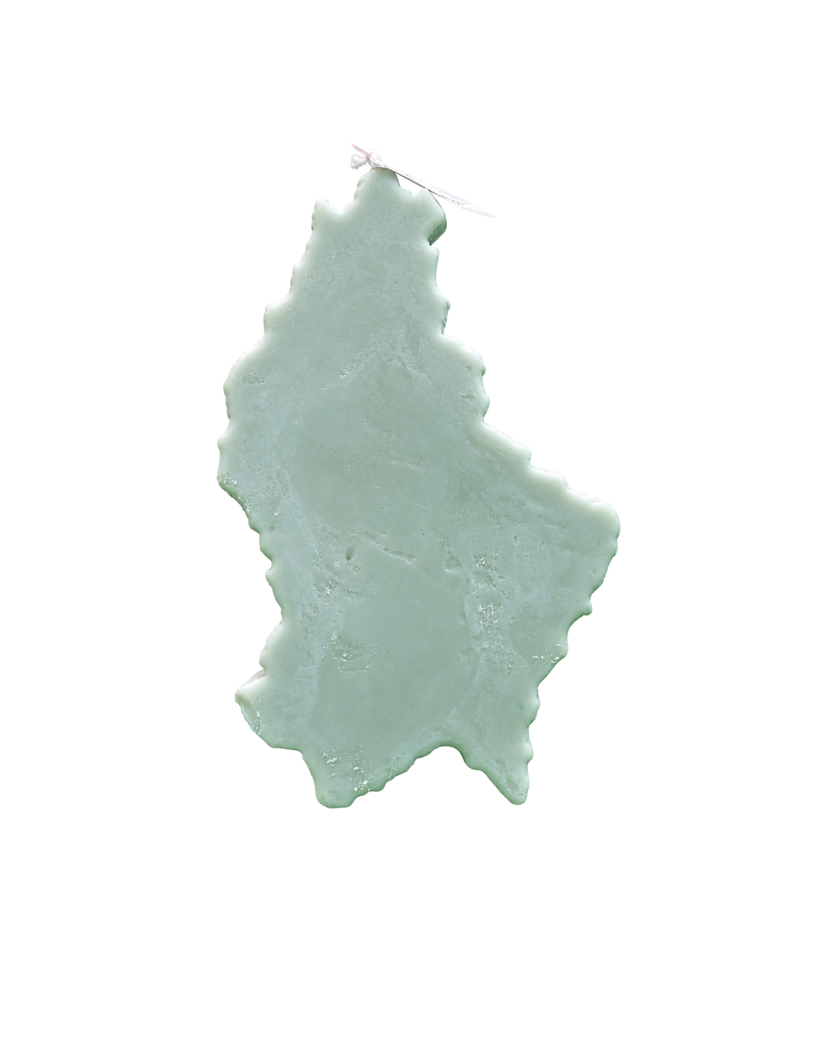 Translation missing: fr.Silhouette Luxembourg — Vert d'eau — silhouette du Luxembourg en cire vert d'eau, bougie artisanale Loredana Candles